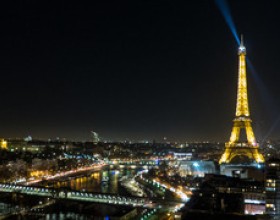 Photo miniature Structure tour Eiffel de nuit