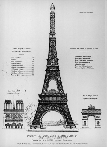 Proyecto Torre Eiffel de Stephen Sauvestre